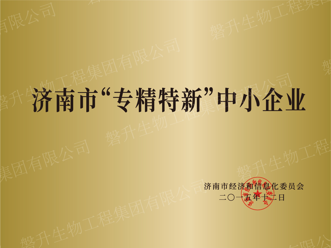 濟(jì)南市“專精特新”中小企業(yè)